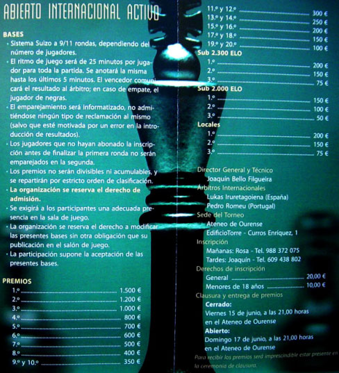 Memorial Xosé Enrique Rodríguez Peña - Torneo Abierto